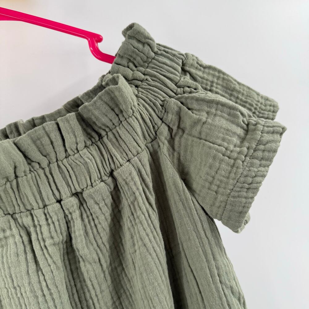 Amadi Dress Women’s Extra Small NEW Anthropologie Nola Off Shoulder Green NWOT - Picture 8 of 16
